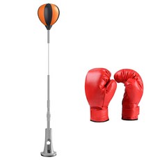 흡착 스탠딩 샌드백 펀치백 스피드볼 실내 트레이닝 훈련용 복싱 격투기 펀치볼, 글러브포함