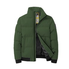 男士潮流冬季加厚棉衣外套 - 保暖防風短版時尚男裝