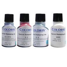 다목적 사무용 콜로리스 속건성 특수 리필 불명 잉크 회사 스탬프, 청색