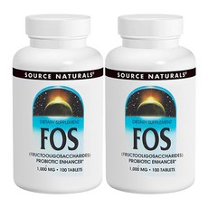 SOURCE NATURALS FOS粉錠 1000mg, 100顆, 2罐