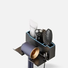 [홈마루] 3칸드라이기정리트레이 벽부착헤어기구거치 욕실수납패널, No.02 3칸 그레이, No.02 3칸 그레이, 1개