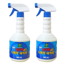 산도깨비 초강력 다목적 세척제 세정제 살균 얼룩 찌든때 제거 주방 욕실청소, 600ml, 2개