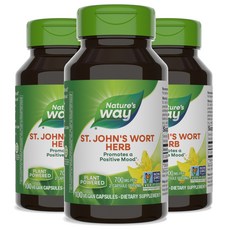 네이쳐스웨이 세인트 존스 워트 허브 700mg 캡슐, 100정, 3개