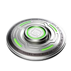 고급 야광 피젯스피너 토이 핸드 회전 핑거 UFO 방패 팽이 메탈 R188 베어링, 야광UFO라이트그레이스피너, 1개