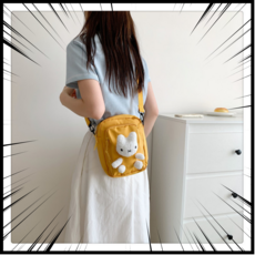 비미스트 초등학생 핸드폰 가방 어린이 핸드폰 크로스백, 1개, 옐로우