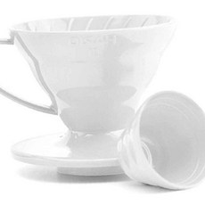 핸드드립퍼 하리오 화이트 컬러 플라스틱 드리퍼 드립커피