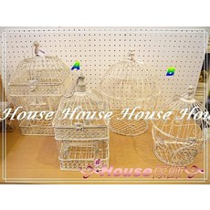 House傢飾 復古風格洗白鐵製鳥籠 2款 限量款