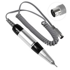 전기 네일 드릴 펜 핸들 파일 광택제 그라인드 머신 핸드피스 매니큐어 페디큐어 도구 액세서리 5 핀, 1. Black, 3) Silver black