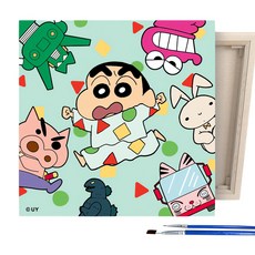 iLovePainting 蠟筆小新 繪畫 DIY PAINTING, 1個, 小新的睡衣派對