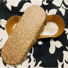 長型麵包紙托 淋膜紙杯 防油耐熱 馬芬杯 蛋塔杯, 1個, [50入]長型(英文數字咖色)