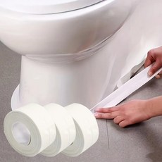틈새 미틈 스티커 변기 스티커 모서리 스티커 방수 곰팡이 방지 스티커 욕실 방수 테이프 싱크대 봉인 테두리3.8cm*3m, 3개