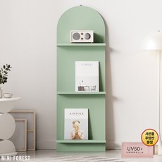미니포레스트 국내생산 잡지꽂이 책꽃이, 3단, 민트그린