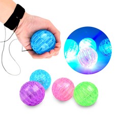 LED 탱탱볼 바운스 손목공 빛나는 탱탱공 (랜덤1EA)