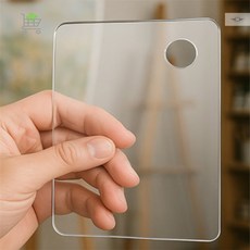 참앤코지 투명 아크릴 팔레트 2p세트 10x15cm 직사각 투명미니팔레트