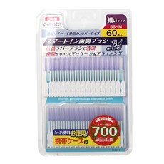 일본 크리에이트 치간치실 60P 칫실 일회용치실 이쑤시개, SS, 1개, 60개입, 0.7mm