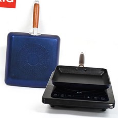 (올핀) 인덕션 사각 후라이팬 업소용 후라이팬 프라이팬 IH 계란말이팬 인덕션용 그릴 코팅 이자카야 모음 소형 대형 에그팬, 킹스타 인덕션 사각 후라이팬-중, 1개