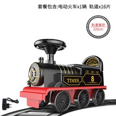 전동 탑승완구 기차 트랙 초밥 배터리 충전 회전초밥 토마스 놀이, 레일 충전 기능 배터리 자동차 빈티지 버전, 1개