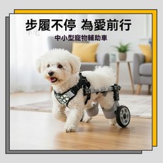 薹灣出貨【半宅】狗用輪椅代步車貓癱瘓動物輪椅殘疾寵物輪椅車小型犬後肢康複輪椅, 1個, 辅助后两轮,M码