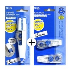 PLUS WH-605 수정테이프 + 리필2개입1판, 본체+리필1세트