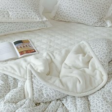 누블 뽀글뽀글 엔느 양털 양모 극세사 겨울이불 먼지없는 워싱 광목 순면 양면 차렵이불 SS