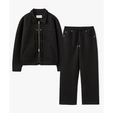 SUARE 네오프렌 데님 셋업 블랙 SBESHLJK130SBESHLPT380 435806