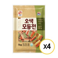 사조오양 오색모듬전 1kg, 4개