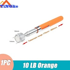미니 휴대용 텔레스코픽 펜 너트 볼트를 따기위한 편리한 도구 용량 확장 가능한 픽업로드 스틱, 10 LB Orange