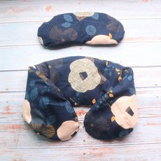 【優雅】肩頸用草本熱敷墊及溫敷舒眠眼罩 微波加熱 舒緩肩頸痠痛, 1個, 眼罩