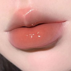 HERORANGE 氤氳冰夜鏡面唇釉，持久不易掉色，偽素顏顯白水光玻璃唇彩, 02冰夜奶茶