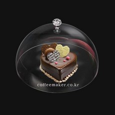 아크릴 원형돔 뚜껑 케잌보관함 음식 보관뚜껑 17cm, 1개