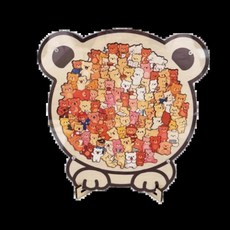 뇌를 자극하는 고양이 나무 퍼즐 강아지 작은 곰 모양의 직소 조립 동물 불규칙, 1개, 3. Style C, 1피스