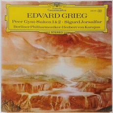 [중고LP] EDVARD GRIEG 에드바르드 그리그 (PEER GYNT-SUITEN 1 & 2) 베를린 필/카라얀 (NM/NM) LP