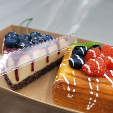 21.5cm 투명 플라스틱 케이크 칼 개별포장 50개입, 1개, 50개