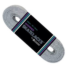 본트 스케이트 8mm 쉬머 레이스 - 79인치 96인치 108인치 - 사이보그 실버, 79", 1개