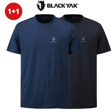 [블랙야크]25년SS 남여공용 2PACK 공용 라운드 더블 반팔티 1BYRTXU902