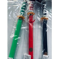 仿真武士刀 玩具模型 綠色/紅色/黑色, 彩色, 1個