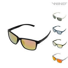 WING 로빈 선글라스, Black + RoseGoldMirrer, 1개