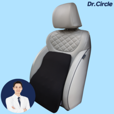 닥터써클 자동차 등쿠션 차량용 허리쿠션 등받이 받침대 운전석 요추 운전, 1개 1개