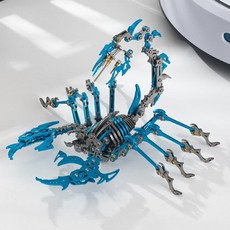 메탈 입체 조립 퍼즐 스테인리스 고난이도 완구, 천사의 전갈 블루, 1피스, 1개