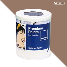 노루페인트 팬톤 실외 벽면 저광 페인트, 17-1417 BeaverFur, 1L, 1개