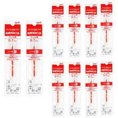 제트스트림 볼펜 리필심 SXR-7 0.7mm, 0.7 레드