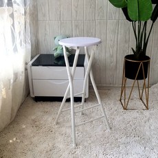 원형 높은의자 블 보조 블랙 도톰패드 49CM 카운터 스탠딩 체어 키높이, Y. 80CM 화이트보드