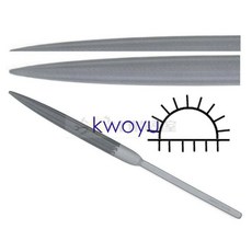 魚牌瑞士產白柄大蔔銼刀 大半圓大三角銼刀kwoyu, 1個, 半圓 00號 超粗