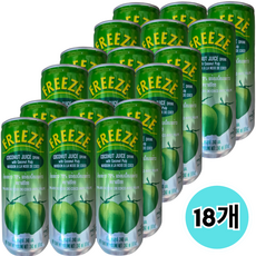 월드푸드 태국 코코넛 과육 쥬스 프리즈 코코팜 음료수 COCONUT JUICE, 240ml, 18개