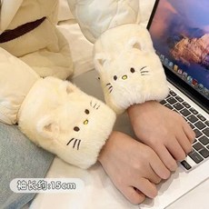 털 귀여운 고양이 팔토시 토시 포근 작업용팔토시 작업토시 세트(따뜻하고 편안하며 일하거나 공부할 때 소매 더러워지는 것을 방지하는 필수품)