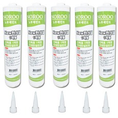 노루페인트 뉴-탄성씰 1액형 우레탄 실리콘, 회색, 300ml, 5개