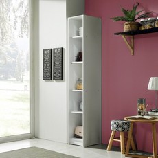 미자크 데일리 오픈 수납장 250 / 주방수납장 키큰 부엌 냉장고 세탁기 옆 틈새 수납장