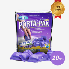 주니스 [공식수입사] WALEX 포타팩 용변분해제 카라반 캠핑카 10개팩 라벤더, 10개