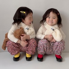 아이스토리키즈 국내산할미꽃 밍크털 고쟁이 유아동바지