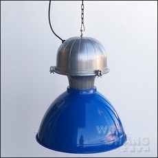 LOFT 美式鄉村工業風復古普普風廠房風格馬可尼圓頭吊燈 LC-079，營造溫馨懷舊氛圍, 寶藍色
